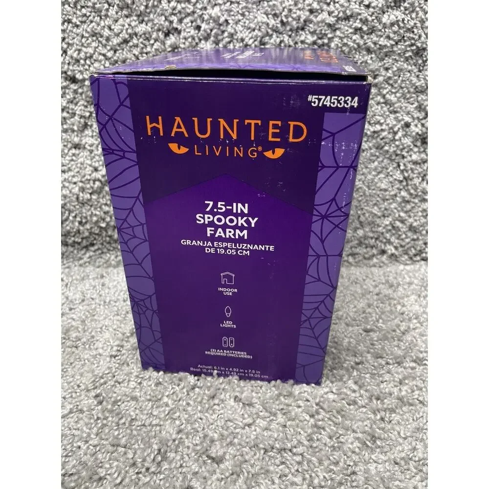 Haunted Living 7.5 In Spooky Farm Led Lights Indoor Use Home Decoration